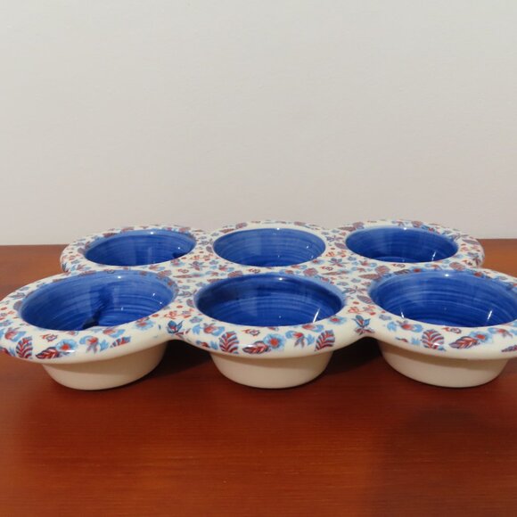 Anthropologie Nathalie Lete Collaboration Muffin 6 Cups Stoneware - Picture 6 of 9